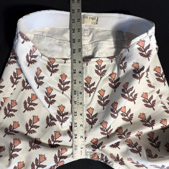 Free People Penny Pull-On Printed Flare Jeans Sz 28 - Picture 10 of 16